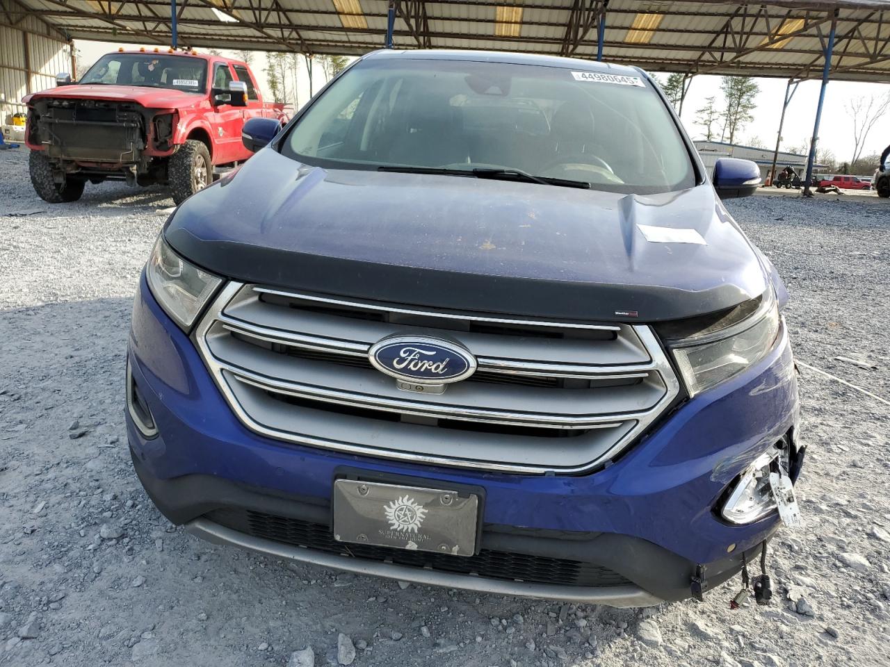 2015 Ford Edge VIN 2FMPK3K88FBB06048 Copart auction photo, front end / side damage thumbnail 5