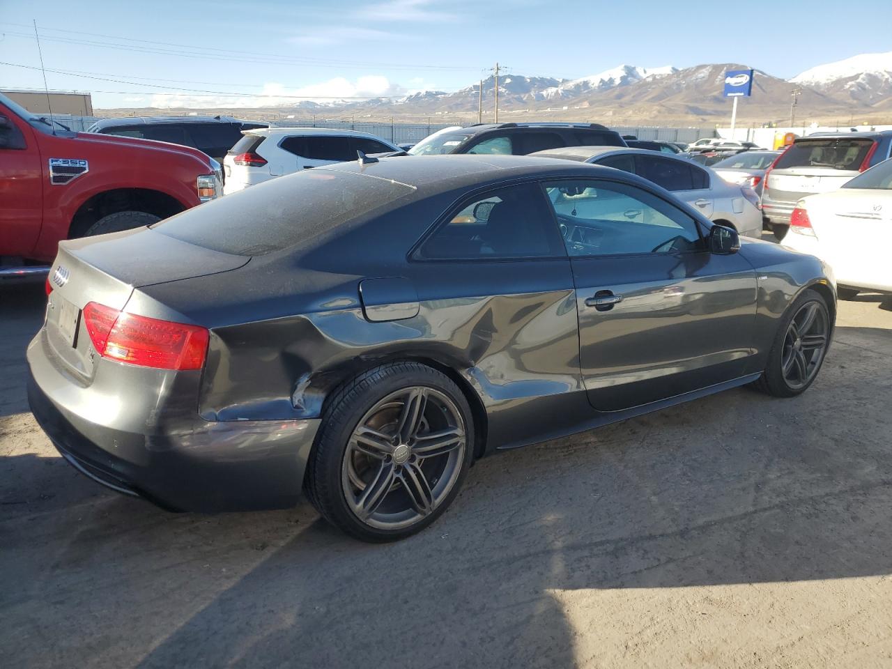 2014 Audi A5 VIN WAUWFAFRXEA018413 Copart auction photo, side damage thumbnail 3