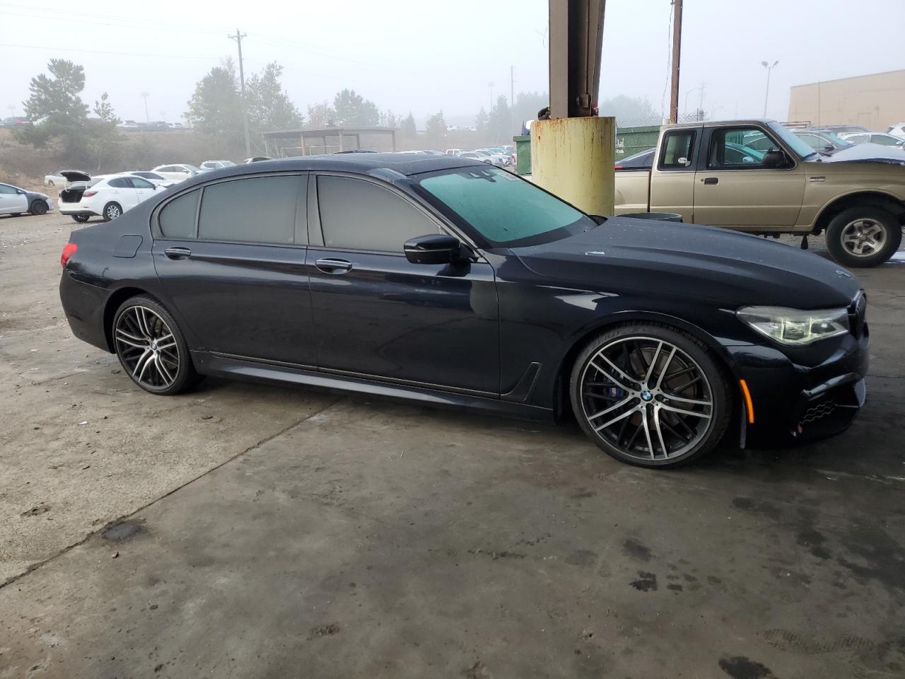 2019 BMW 7er VIN WBA7F0C5XKGM25026 Copart auction photo, water/flood damage thumbnail 4
