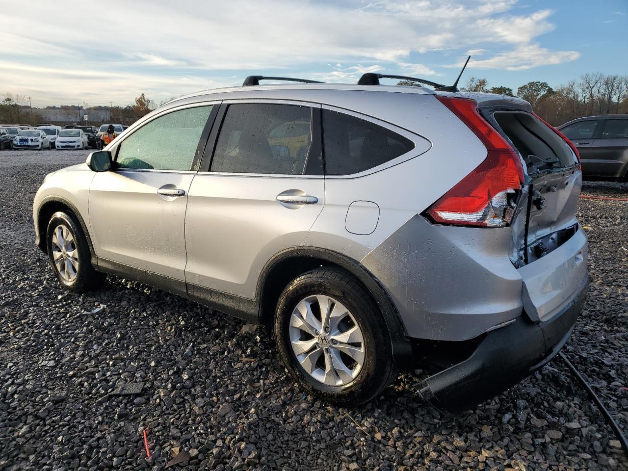 2014 Honda CR-V VIN 2HKRM3H70EH541901 Copart auction photo, front end / rear end damage thumbnail 2