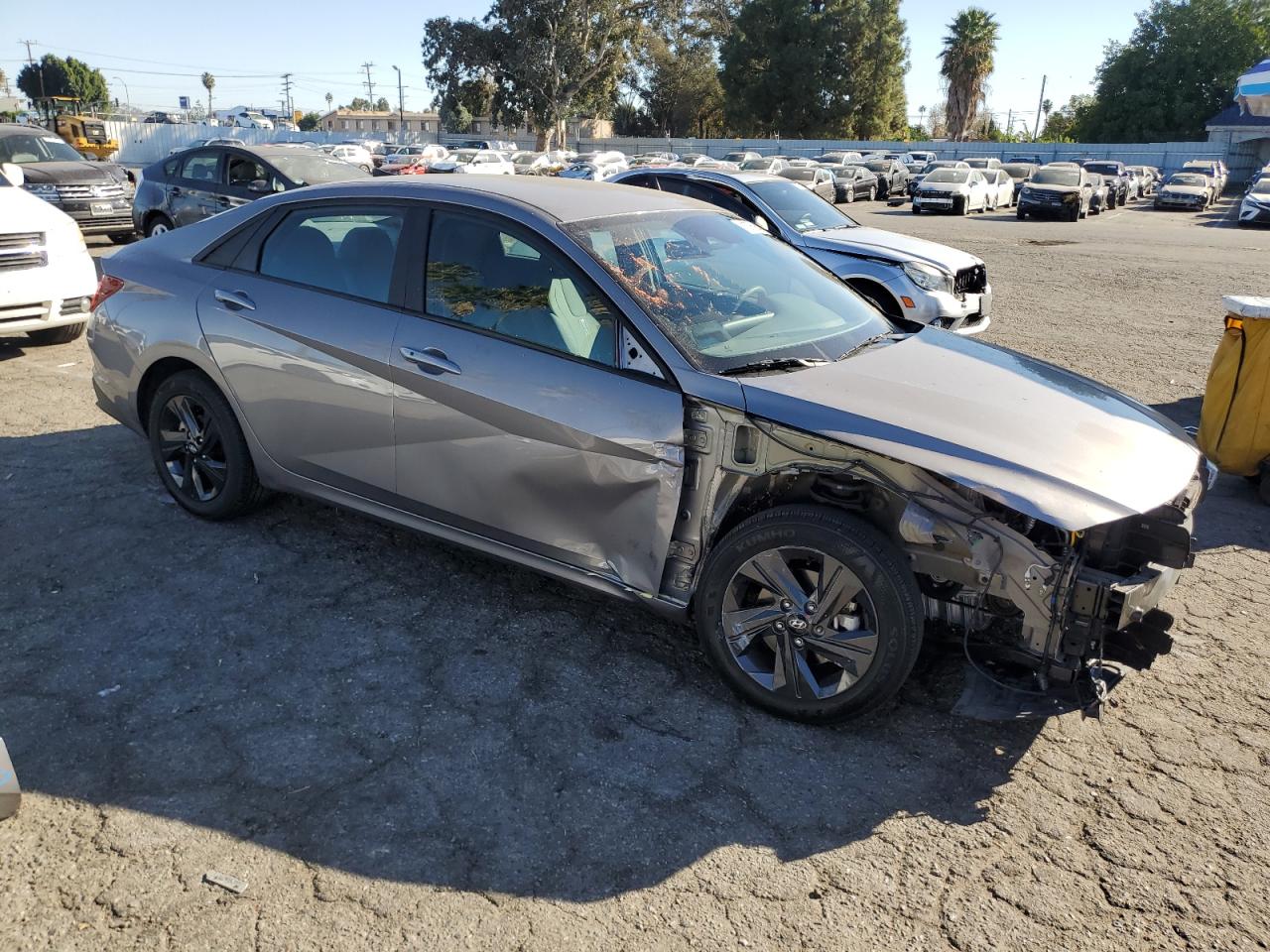 2022 Hyundai Elantra VIN KMHLM4AG8NU278435 Copart auction photo, front end / side damage thumbnail 4
