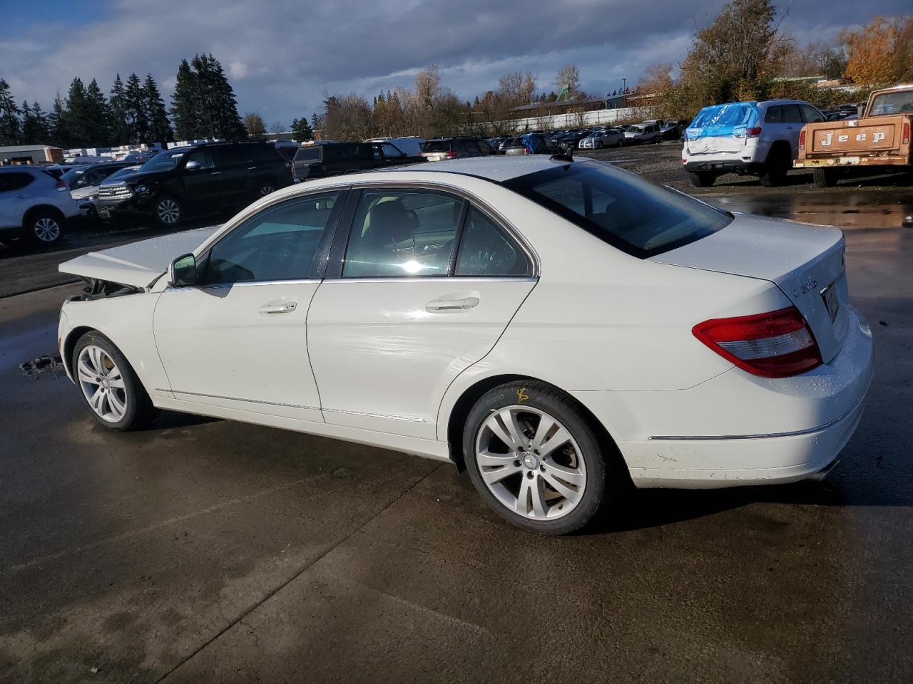 2009 Mercedes-Benz C-klasse VIN WDDGF54X29R046641 Copart auction photo, front end damage thumbnail 2