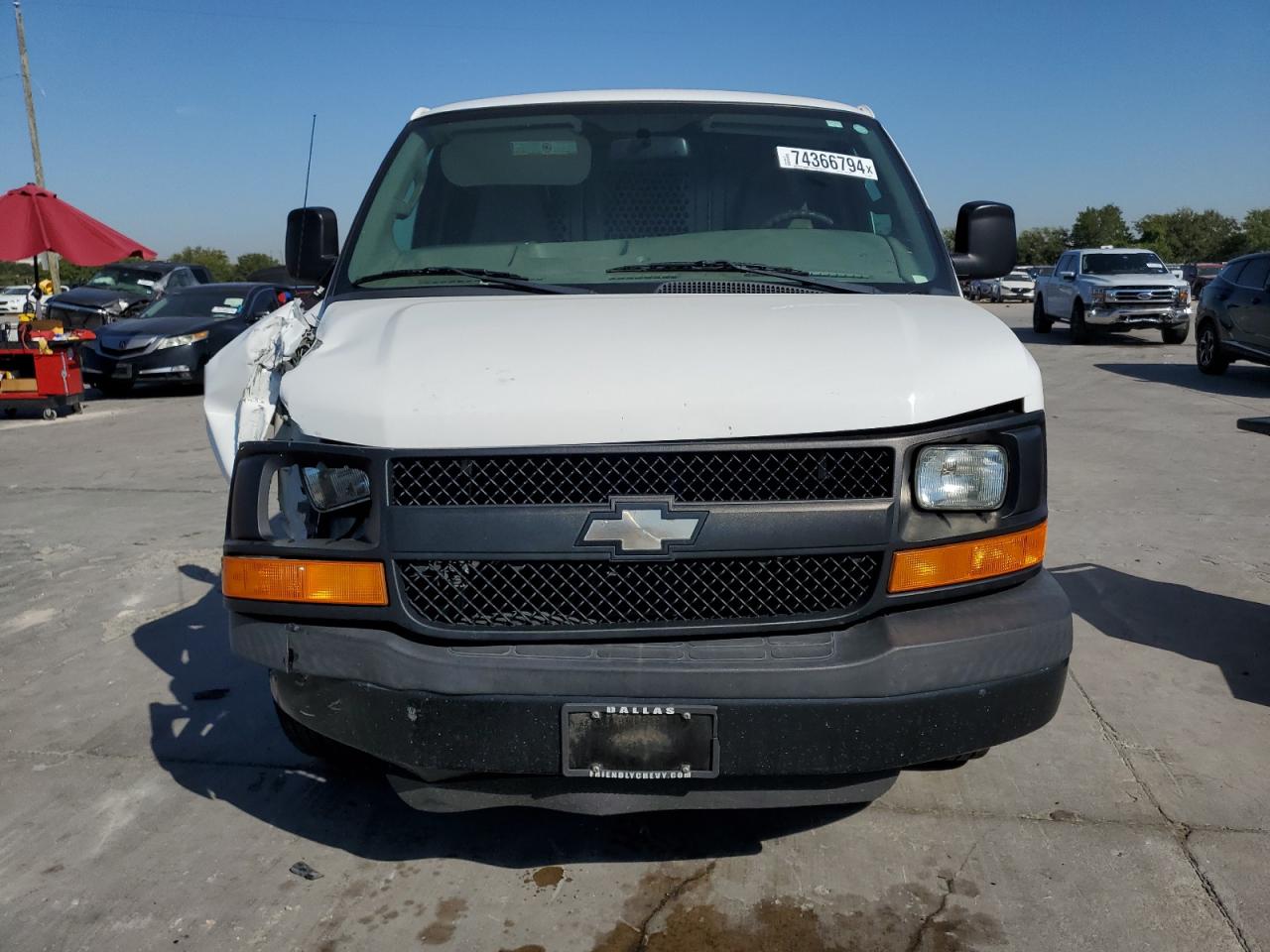 2016 Chevrolet Express VIN 1GCWGAFF5G1320037 Copart auction photo, front end damage thumbnail 5
