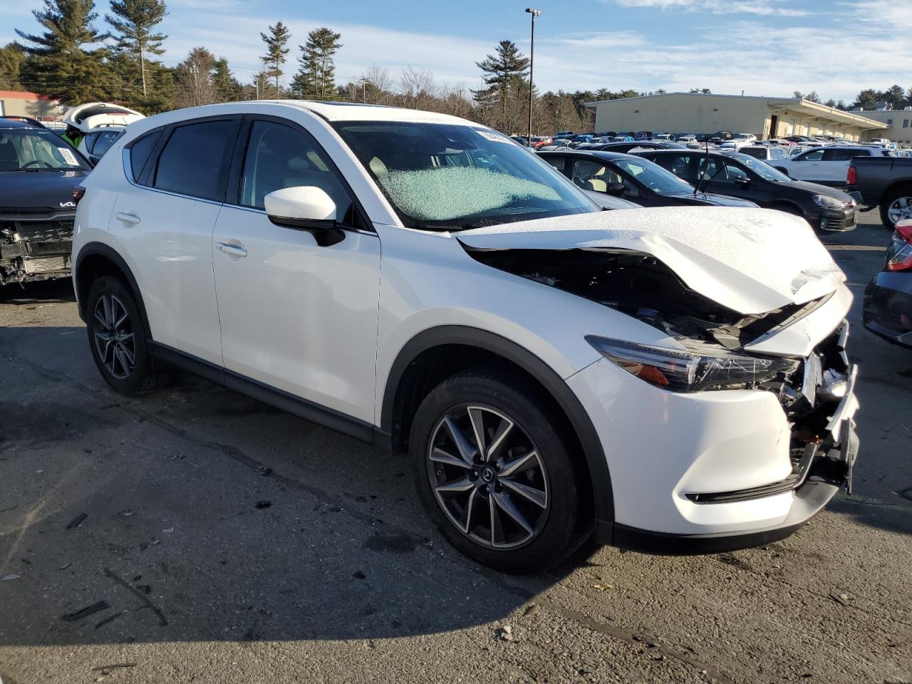 2017 Mazda CX-5 VIN JM3KFBDL0H0207661 Copart auction photo, front end damage thumbnail 4