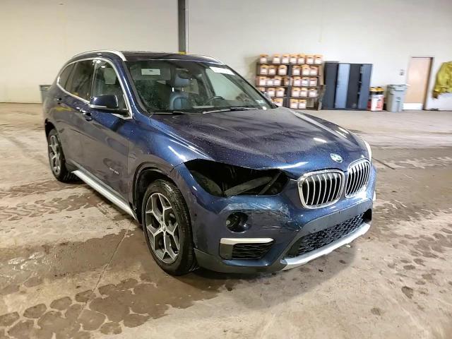 2017 BMW X1 VIN WBXHT3C34H5F75594 Copart auction photo, front end / side damage thumbnail 15
