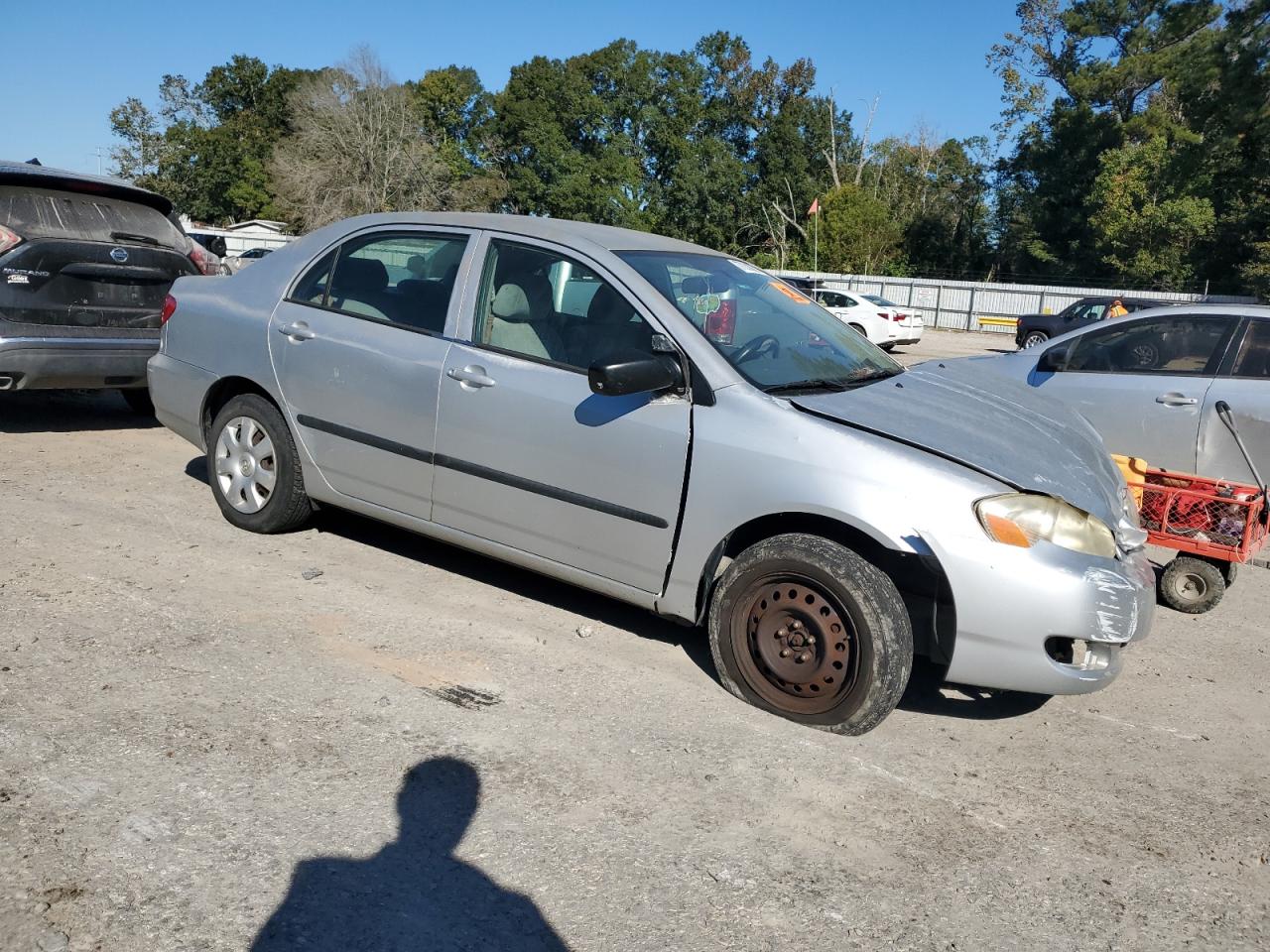2006 Toyota Corolla VIN JTDBR32E560076539 Copart auction photo, front end / side damage thumbnail 4