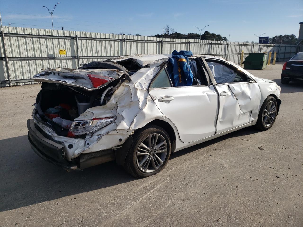 2017 Toyota Camry VIN 4T1BF1FK1HU436877 Copart auction photo, rollover / frame damage damage thumbnail 3