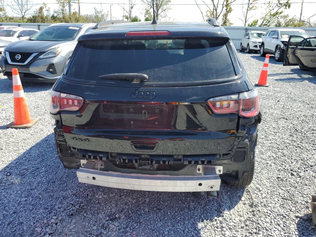 2020 Jeep Compass VIN 3C4NJDBB8LT168369 Copart auction photo, rear end damage thumbnail 6