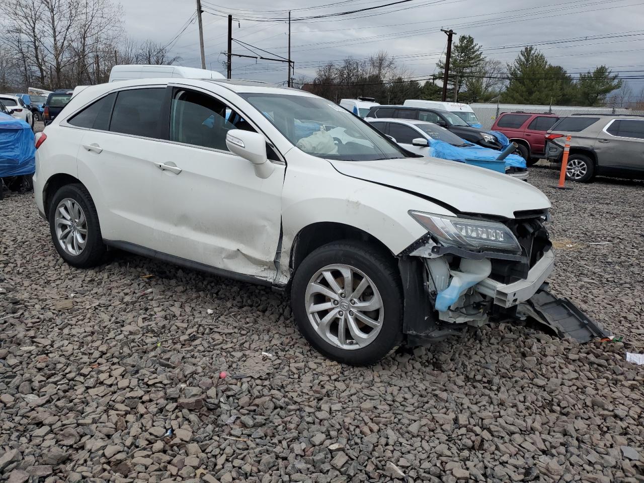2016 Acura RDX VIN 5J8TB4H57GL006886 Copart auction photo, all over damage thumbnail 4