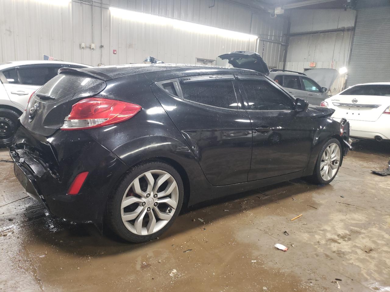 2013 Hyundai Veloster VIN KMHTC6AD0DU178185 Copart auction photo, front end / rear end damage thumbnail 3