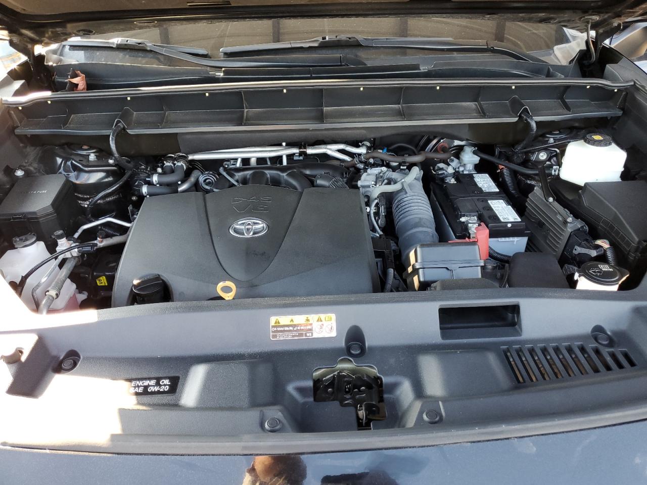 2021 Toyota Highlander VIN 5TDLZRAH9MS074788 Copart auction photo, side damage thumbnail 11