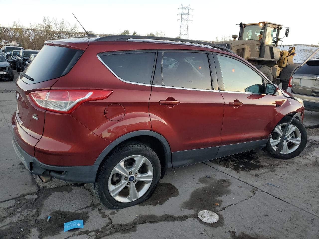 2016 Ford Escape VIN 1FMCU9G96GUB98317 Copart auction photo, front end / hail damage thumbnail 3