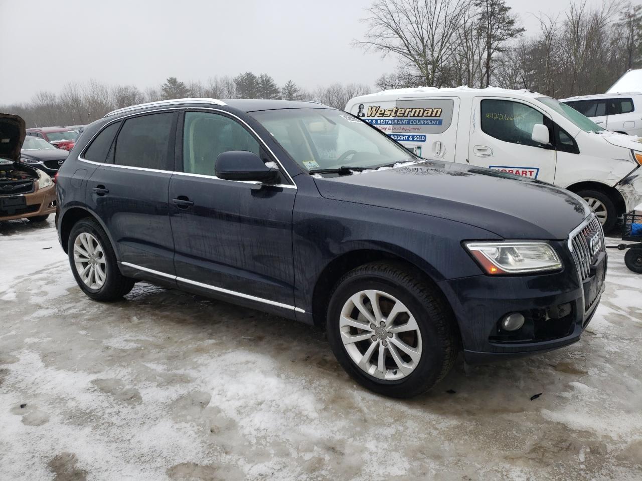 2014 Audi Q5 VIN WA1LFAFP9EA040000 Copart auction photo, front end / mechanical damage thumbnail 4
