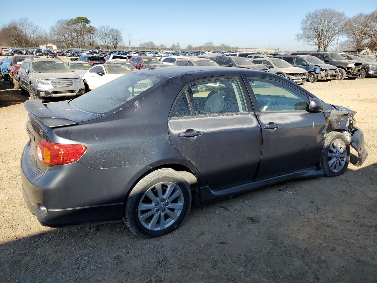 2010 Toyota Corolla VIN 1NXBU4EE2AZ242609 Copart auction photo, front end / side damage thumbnail 3