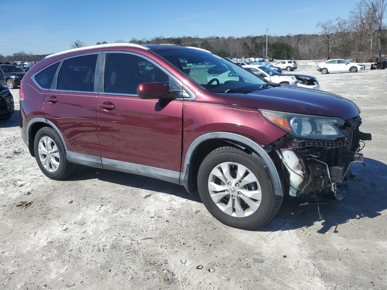 2014 Honda CR-V VIN 5J6RM3H7XEL035448 Copart auction photo, front end damage thumbnail 4