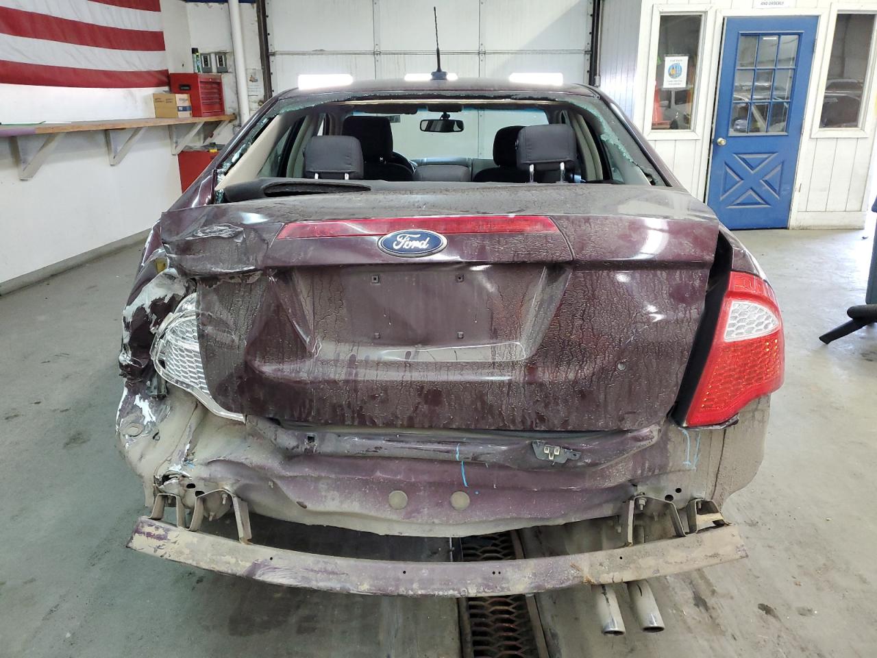 2012 Ford Fusion VIN 3FAHP0JA3CR311860 Copart auction photo, rear end damage thumbnail 6