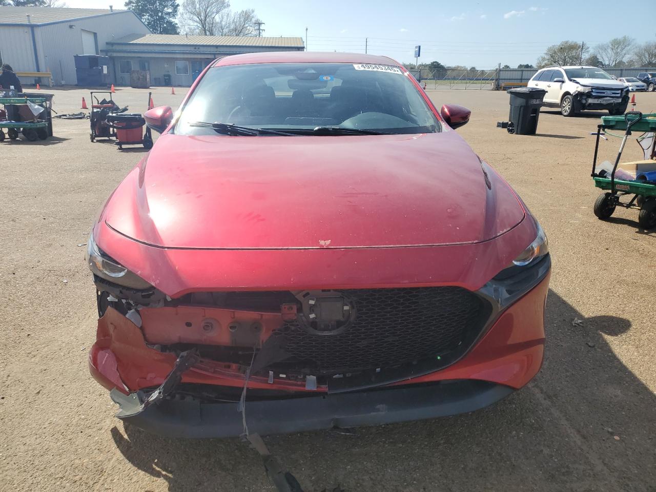 2019 Mazda 3 VIN JM1BPAMM9K1141427 Copart auction photo, front end / minor dent/scratches damage thumbnail 5