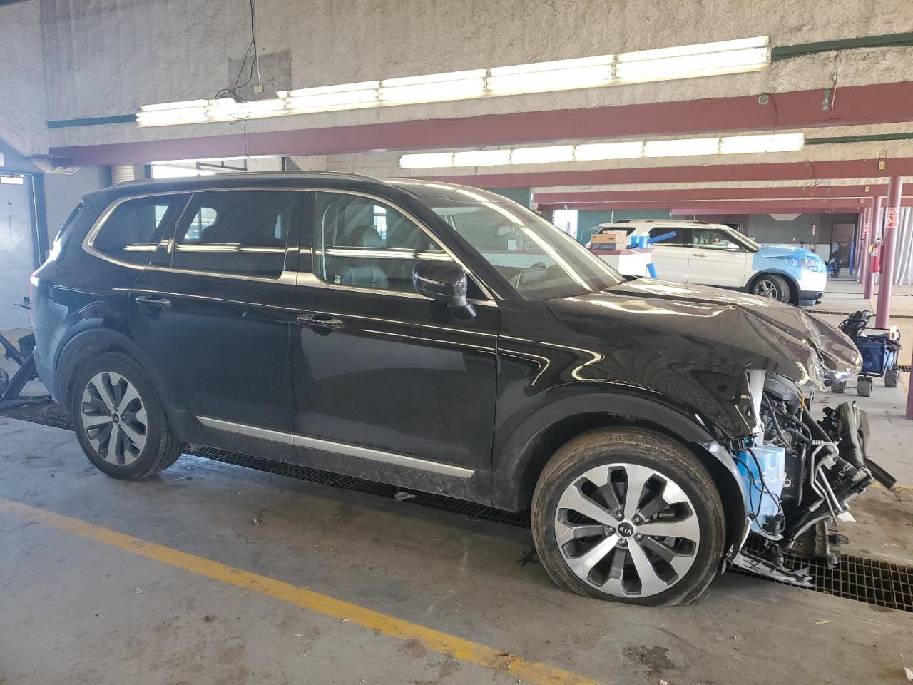 2021 KIA Telluride VIN 5XYP6DHC0MG100893 Copart auction photo, front end damage thumbnail 4