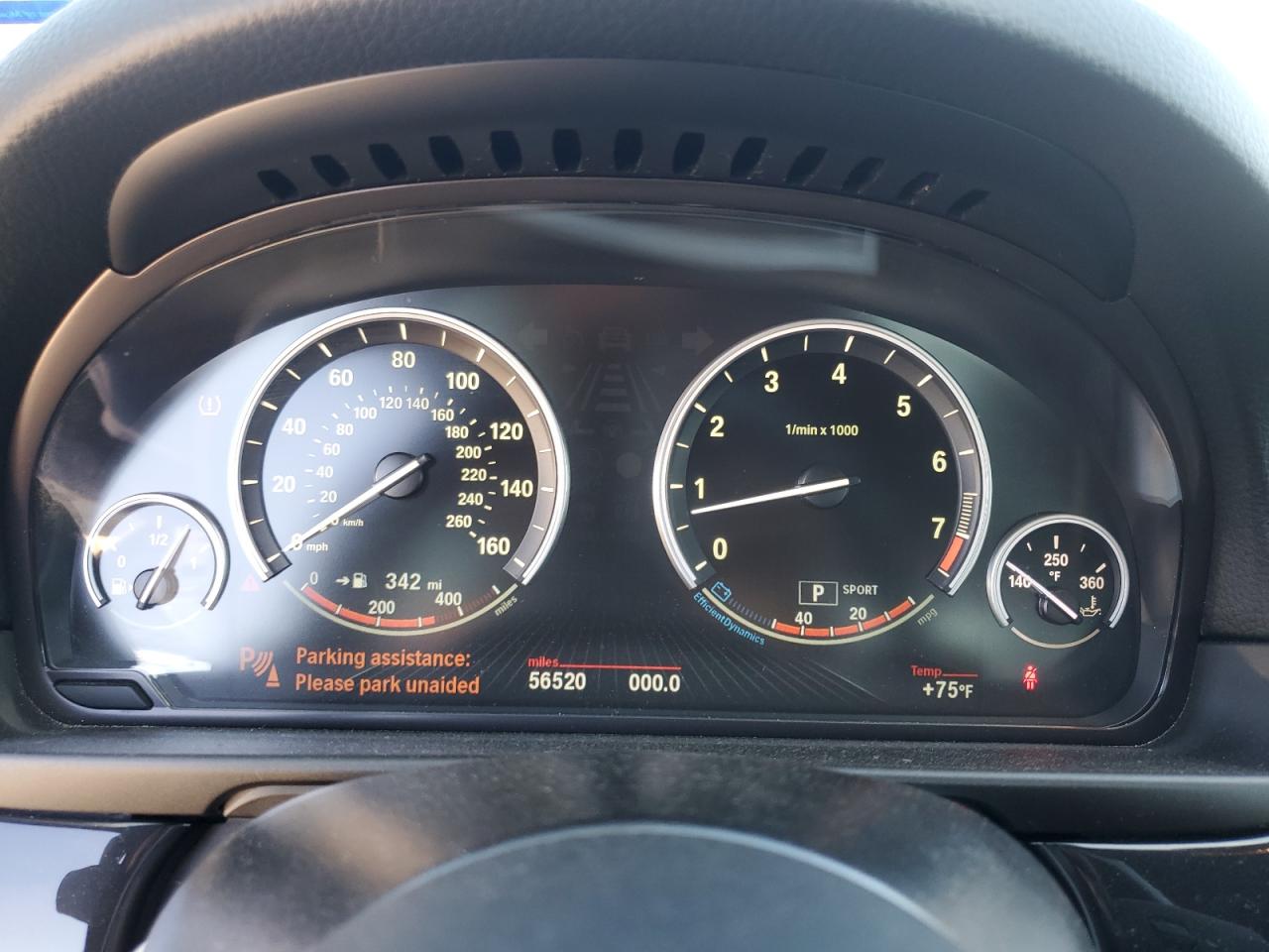 2015 BMW 5er VIN WBA5B1C55FG126462 Copart auction photo, rear end damage thumbnail 9