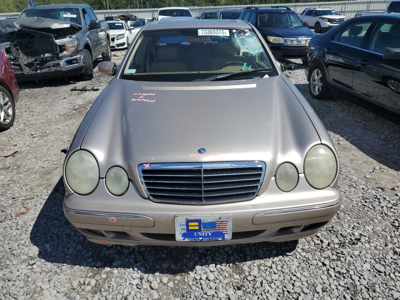 2001 Mercedes-Benz E-klasse VIN WDBJF65J71B283556 Copart auction photo, side damage thumbnail 5