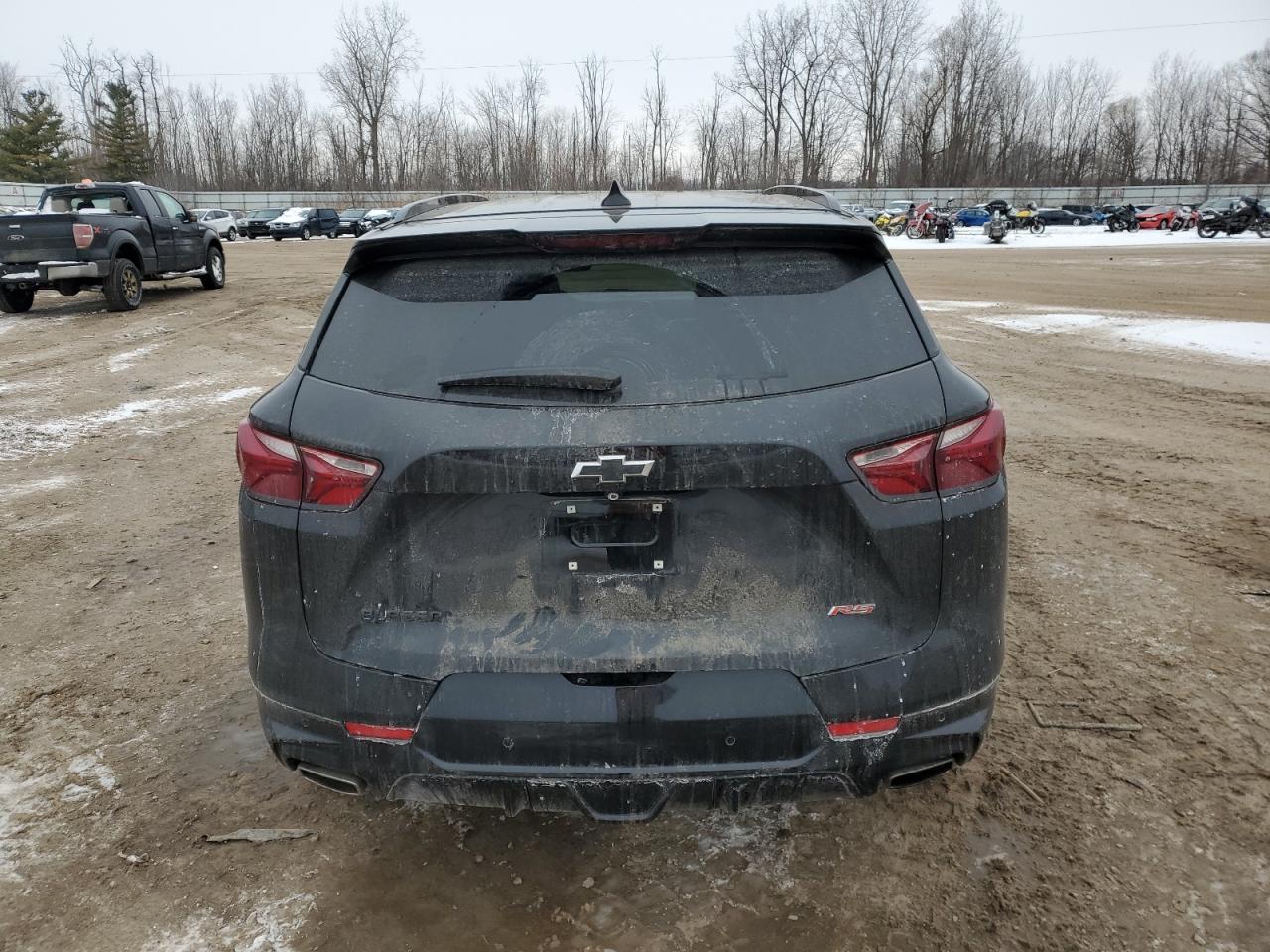 2022 Chevrolet Blazer VIN 3GNKBERS5NS225896 Copart auction photo, front end / side damage thumbnail 6