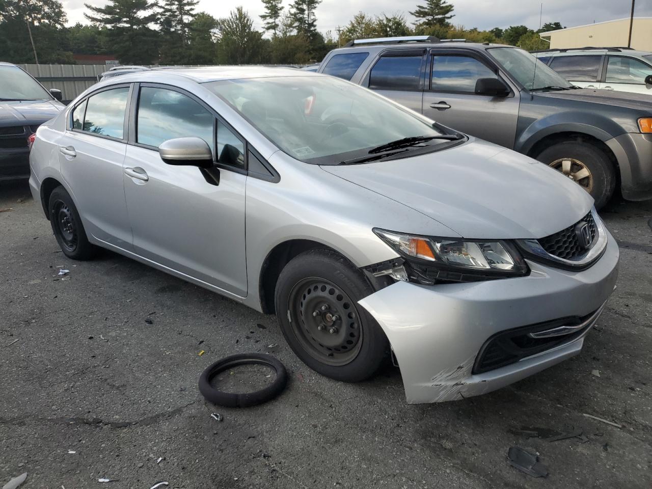 2014 Honda Civic VIN 2HGFB2F59EH525498 Copart auction photo, front end / minor dent/scratches damage thumbnail 4