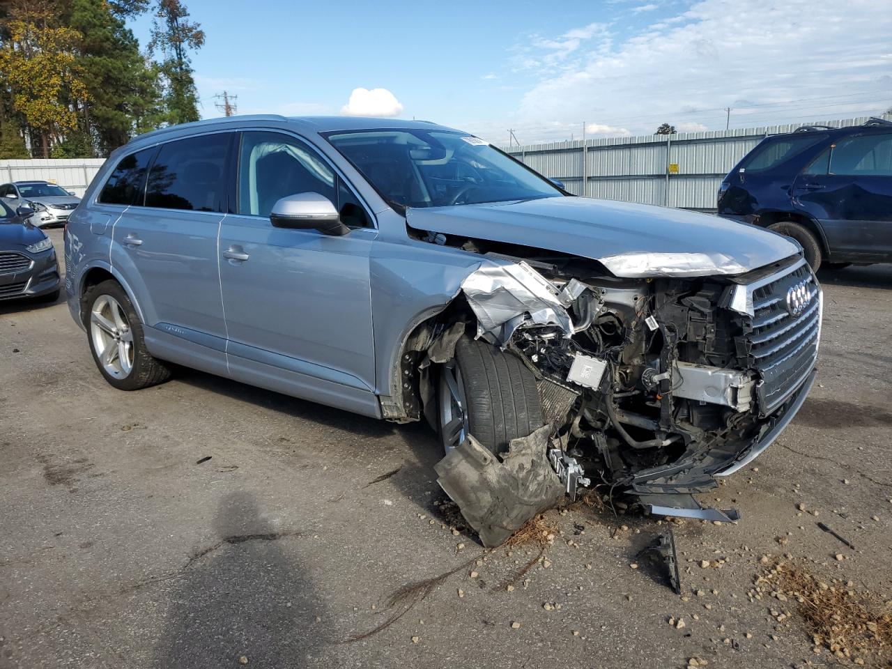 2019 Audi Q7 VIN WA1VAAF74KD003938 Copart auction photo, front end / undercarriage damage thumbnail 4