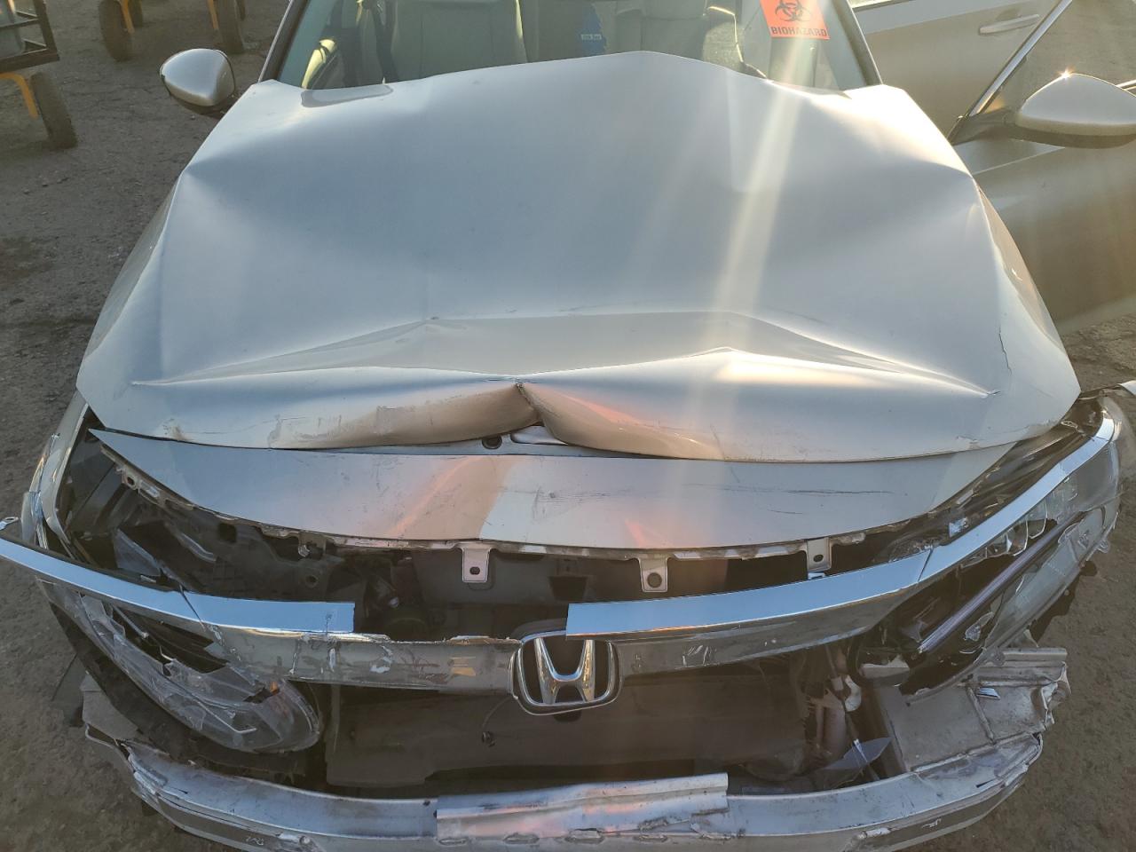 2019 Honda Accord VIN 1HGCV1F10KA093573 Copart auction photo, front end damage thumbnail 11
