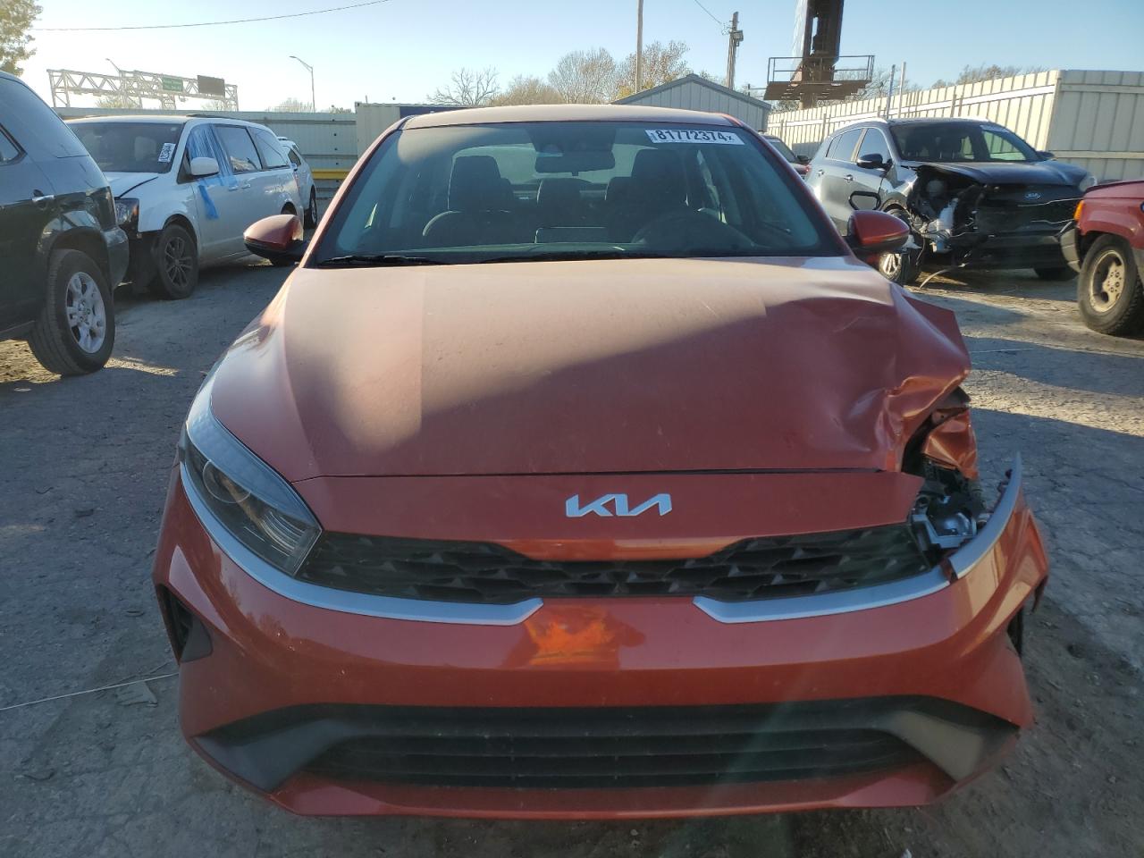 2022 KIA Forte VIN 3KPF24AD4NE471709 Copart auction photo, front end / side damage thumbnail 5