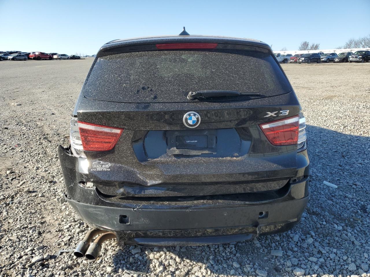 2014 BMW X3 VIN 5UXWX9C52E0D24299 Copart auction photo, side / rear end damage thumbnail 6
