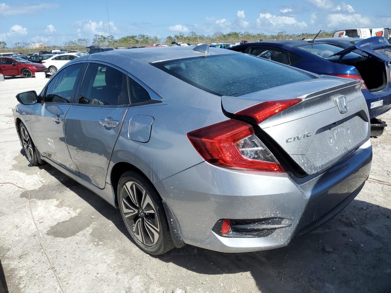 2017 Honda Civic VIN 19XFC1F30HE007638 Copart auction photo, water/flood damage thumbnail 2