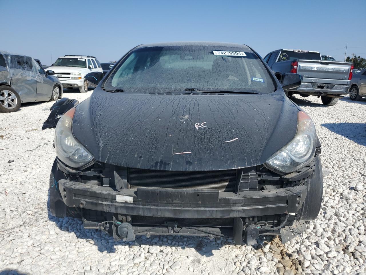 2013 Hyundai Elantra VIN 5NPDH4AE9DH313195 Copart auction photo, front end / rear end damage thumbnail 5