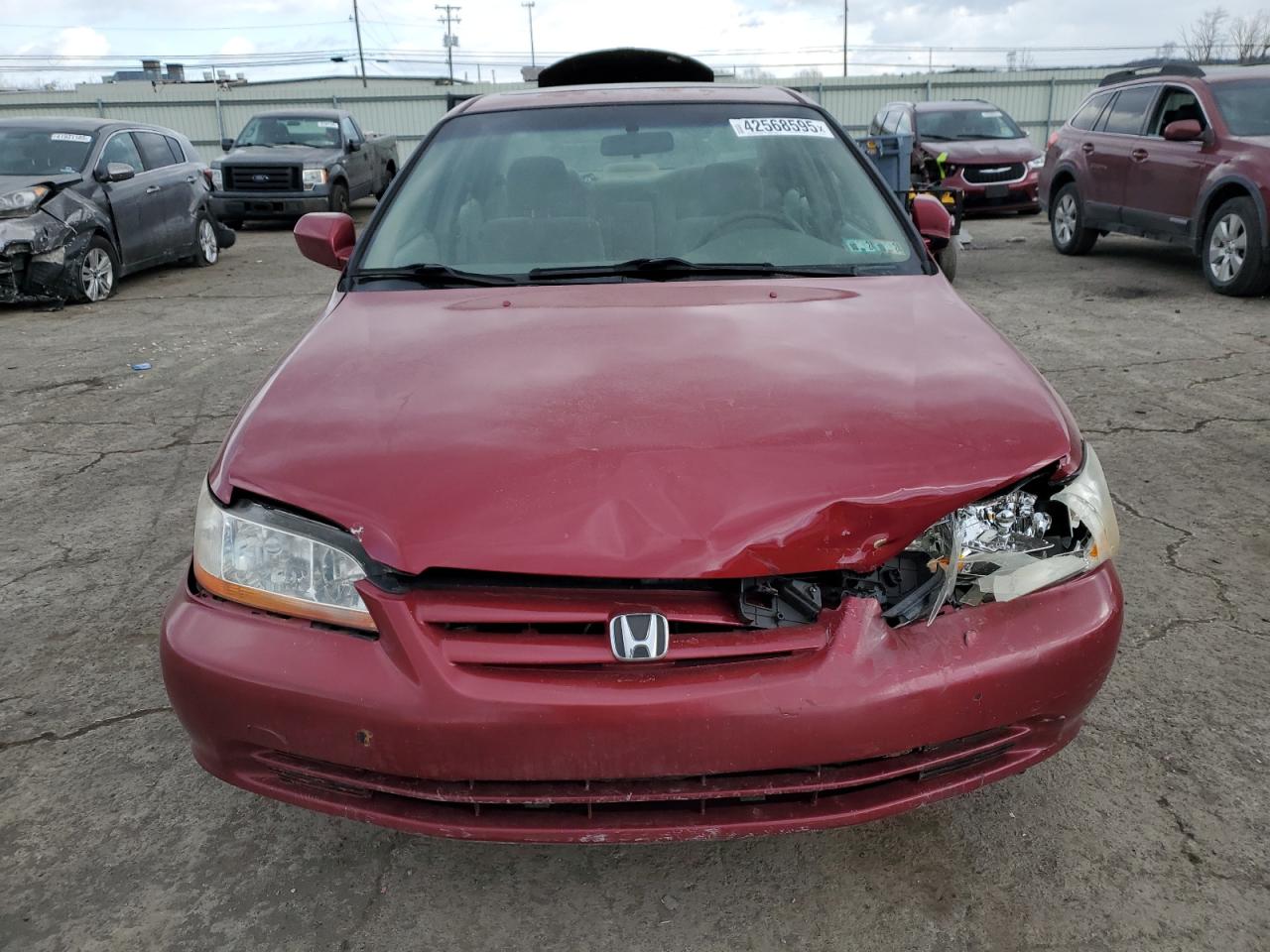 2001 Honda Accord VIN 1HGCG66851A109110 Copart auction photo, front end / side damage thumbnail 5