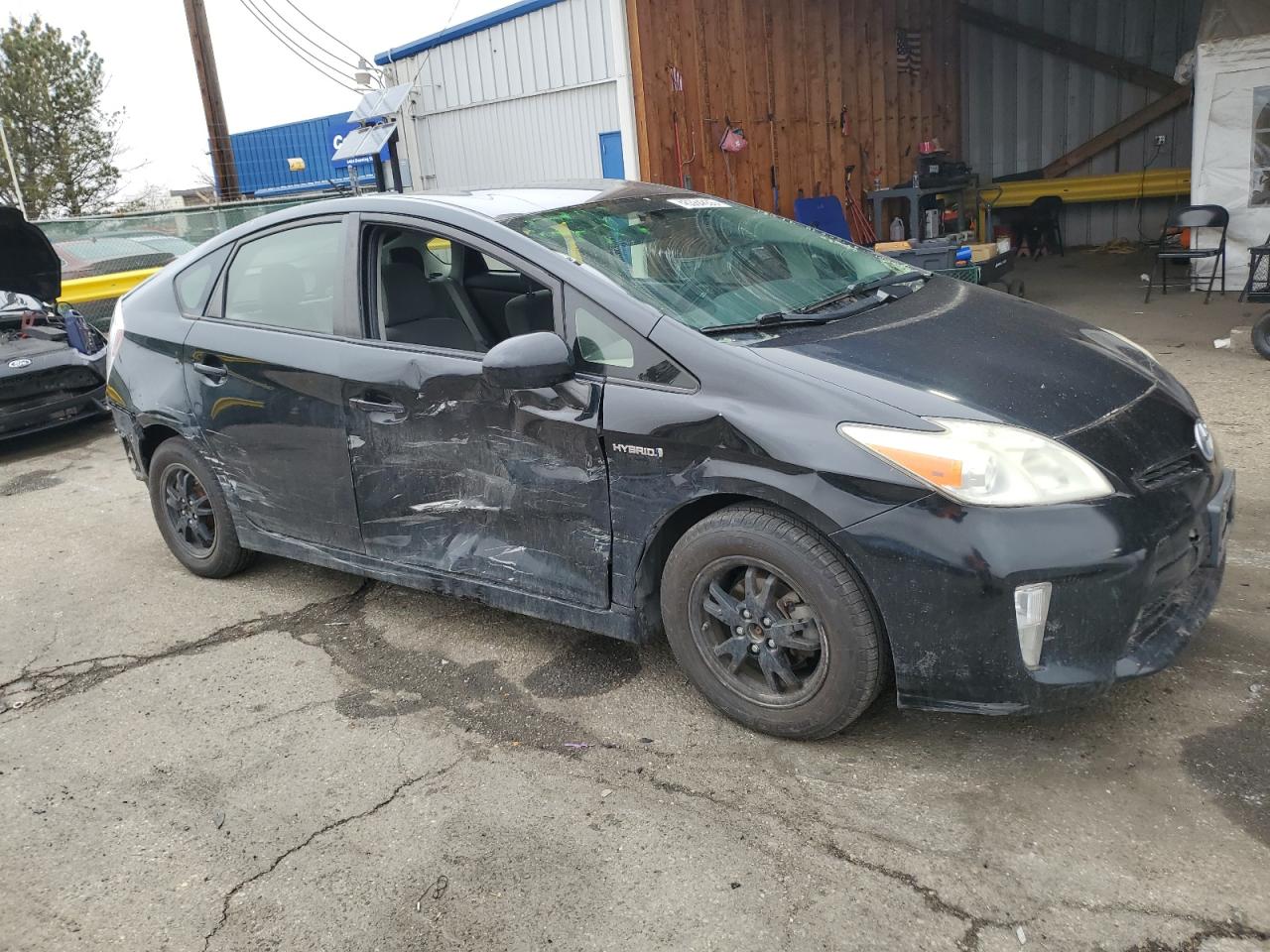 2013 Toyota Prius VIN JTDKN3DU0D0347326 Copart auction photo, side / rear end damage thumbnail 4