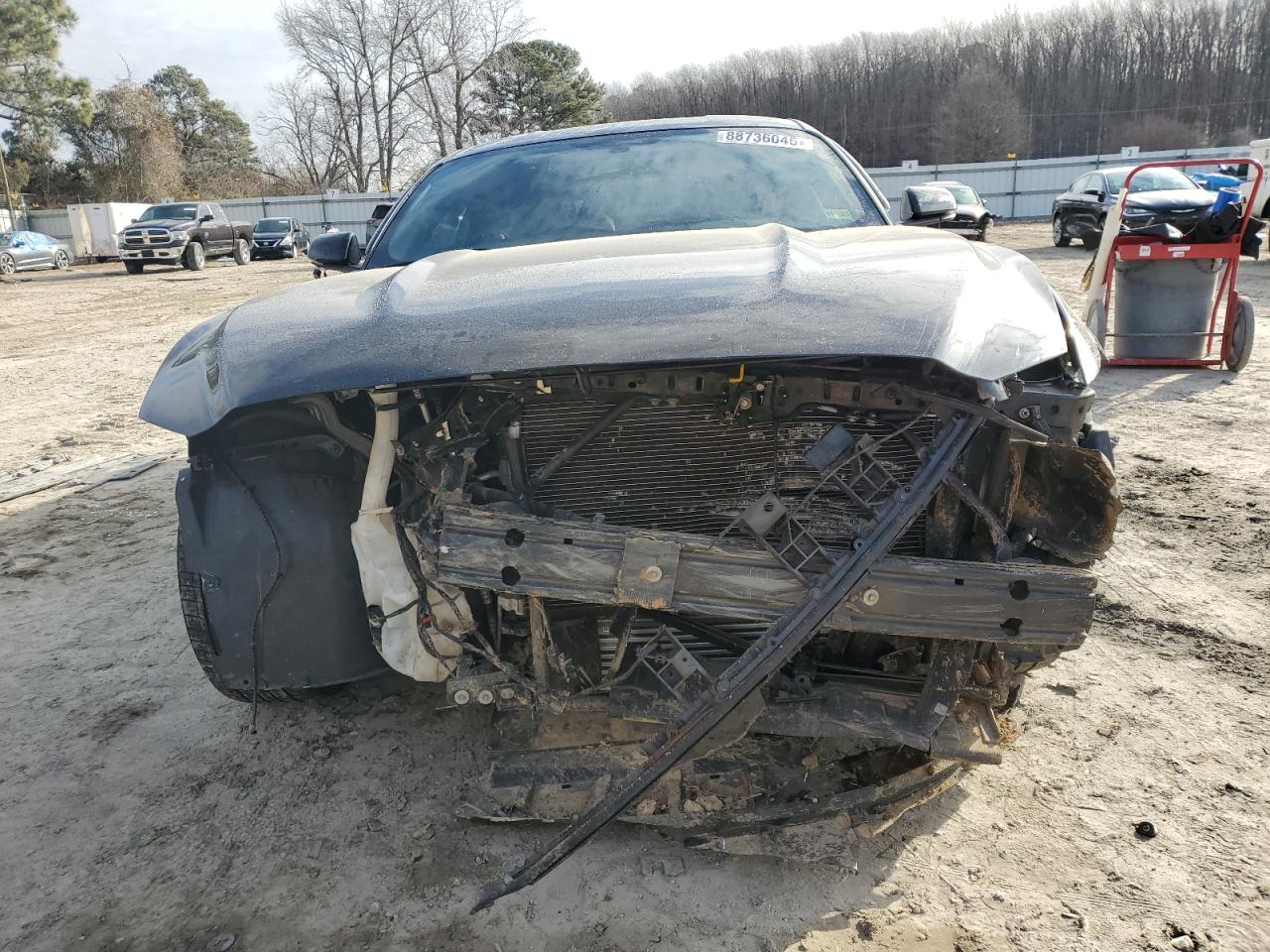2015 Ford Mustang VIN 1FA6P8TH5F5367371 Copart auction photo, front end / rear end damage thumbnail 5