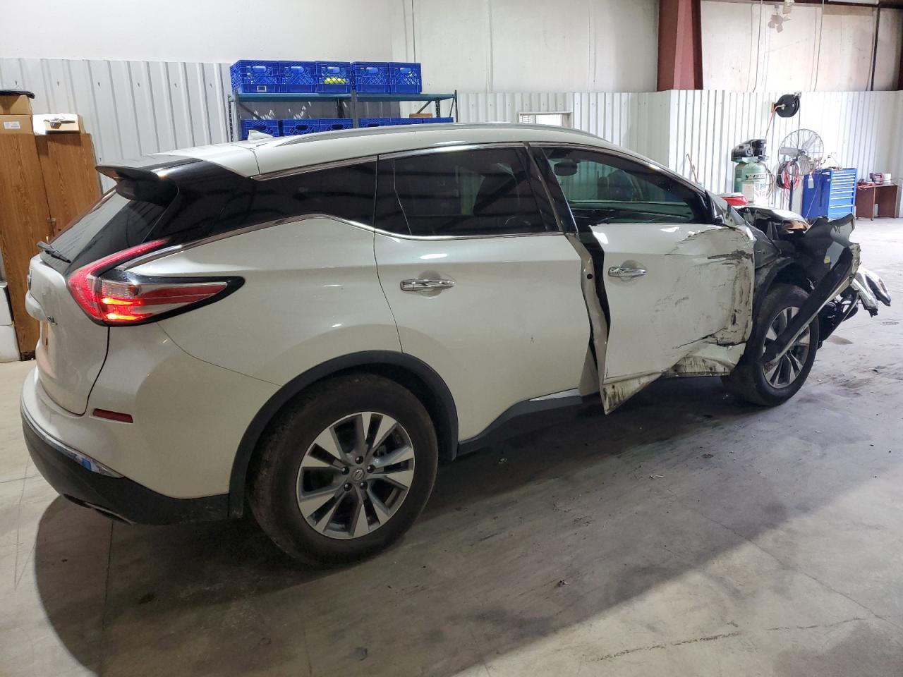 2015 Nissan Murano VIN 5N1AZ2MG7FN236942 Copart auction photo, front end / side damage thumbnail 3