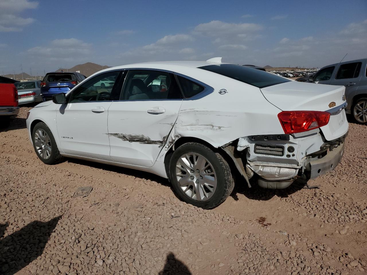 2017 Chevrolet Impala VIN 1G11Z5SAXHU111228 Copart auction photo, rear end / side damage thumbnail 2