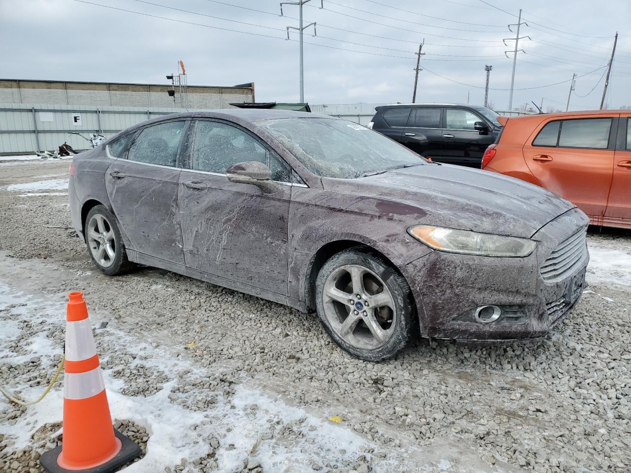 2013 Ford Fusion VIN 3FA6P0H94DR103507 Copart auction photo, side damage thumbnail 4