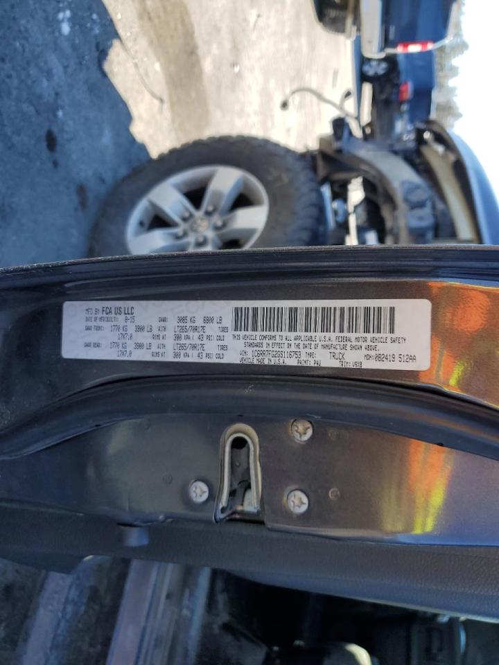 2016 RAM 1500 VIN 1C6RR7FG2GS116753 Copart auction photo, front end / all over damage thumbnail 15