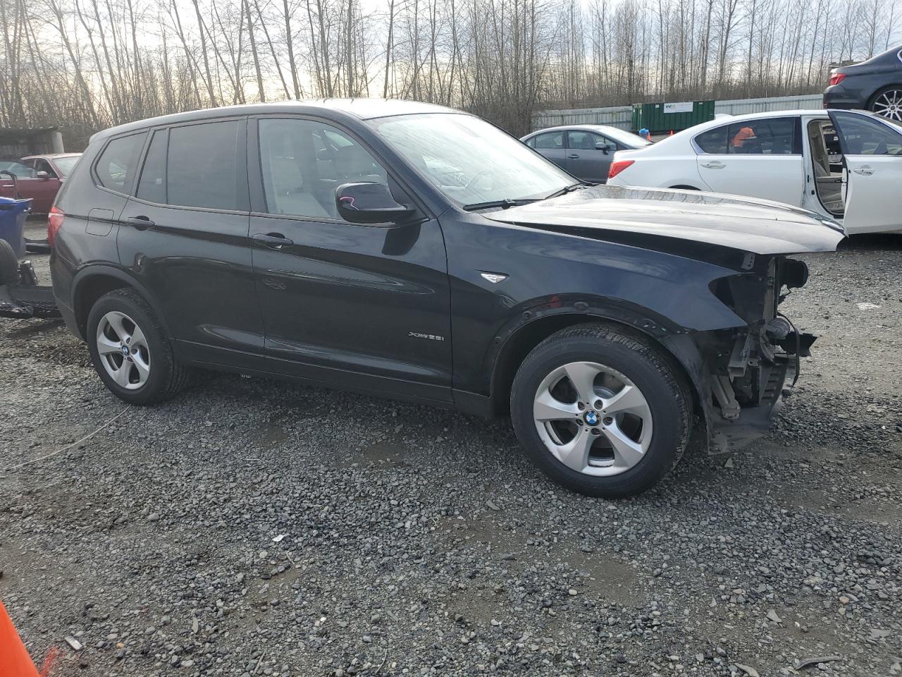 2011 BMW X3 VIN 5UXWX5C54BL708956 Copart auction photo, front end / side damage thumbnail 4