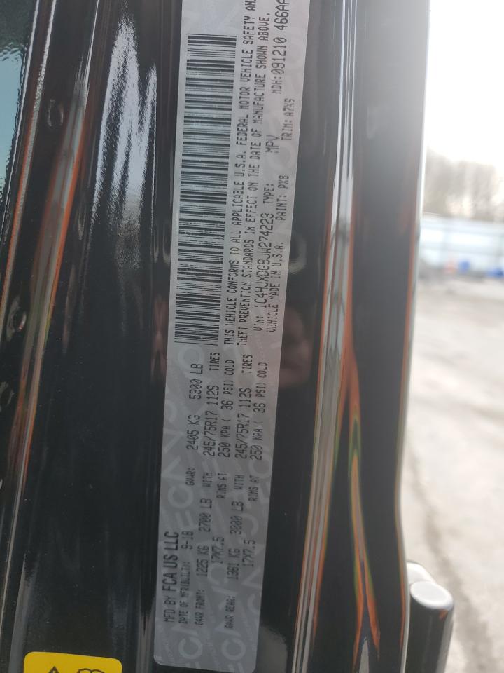 2018 Jeep Wrangler VIN 1C4HJXDG8JW274223 Copart auction photo, front end damage thumbnail 13