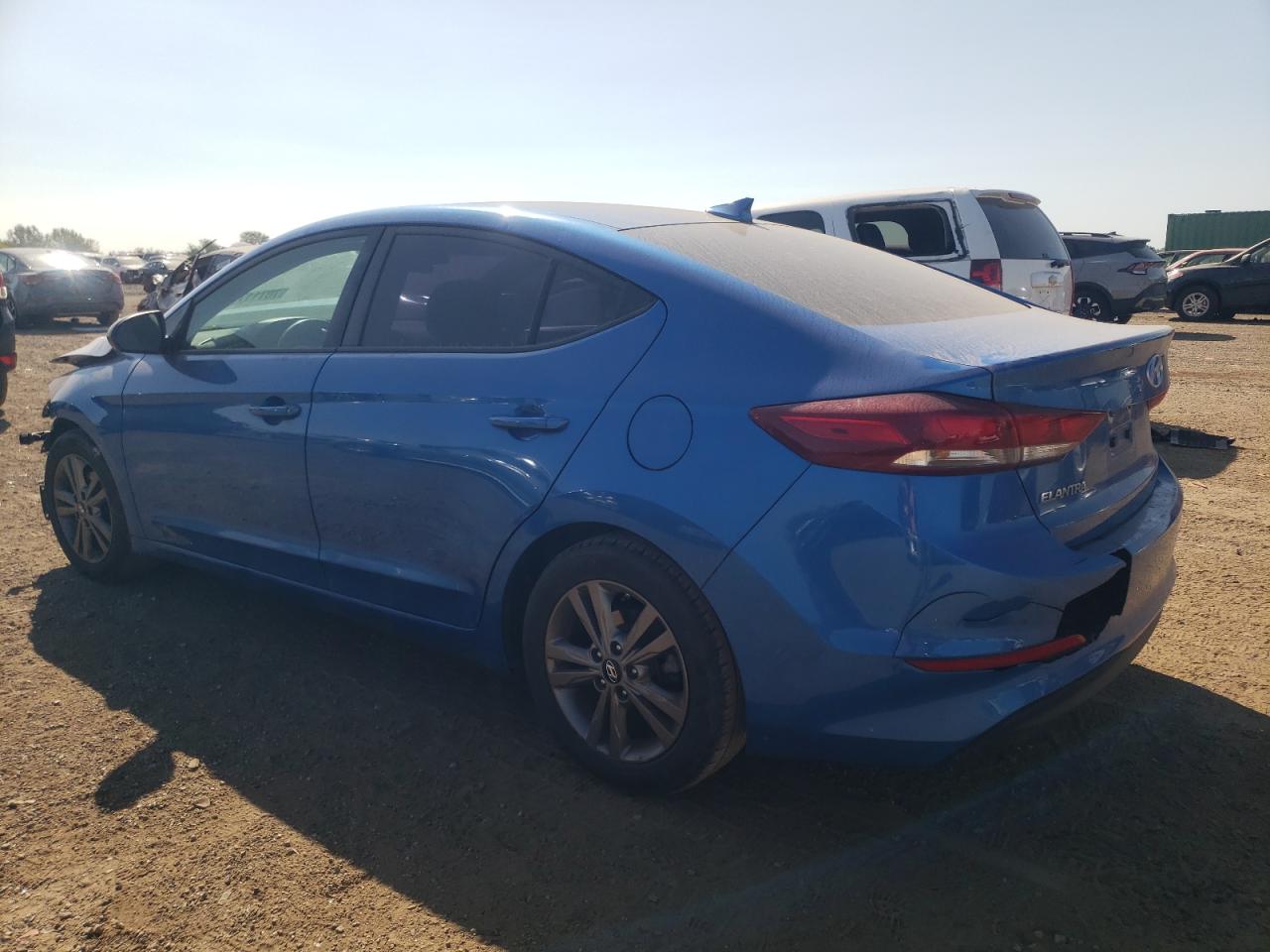 2018 Hyundai Elantra VIN 5NPD84LF9JH252934 Copart auction photo, front end / rear end damage thumbnail 2