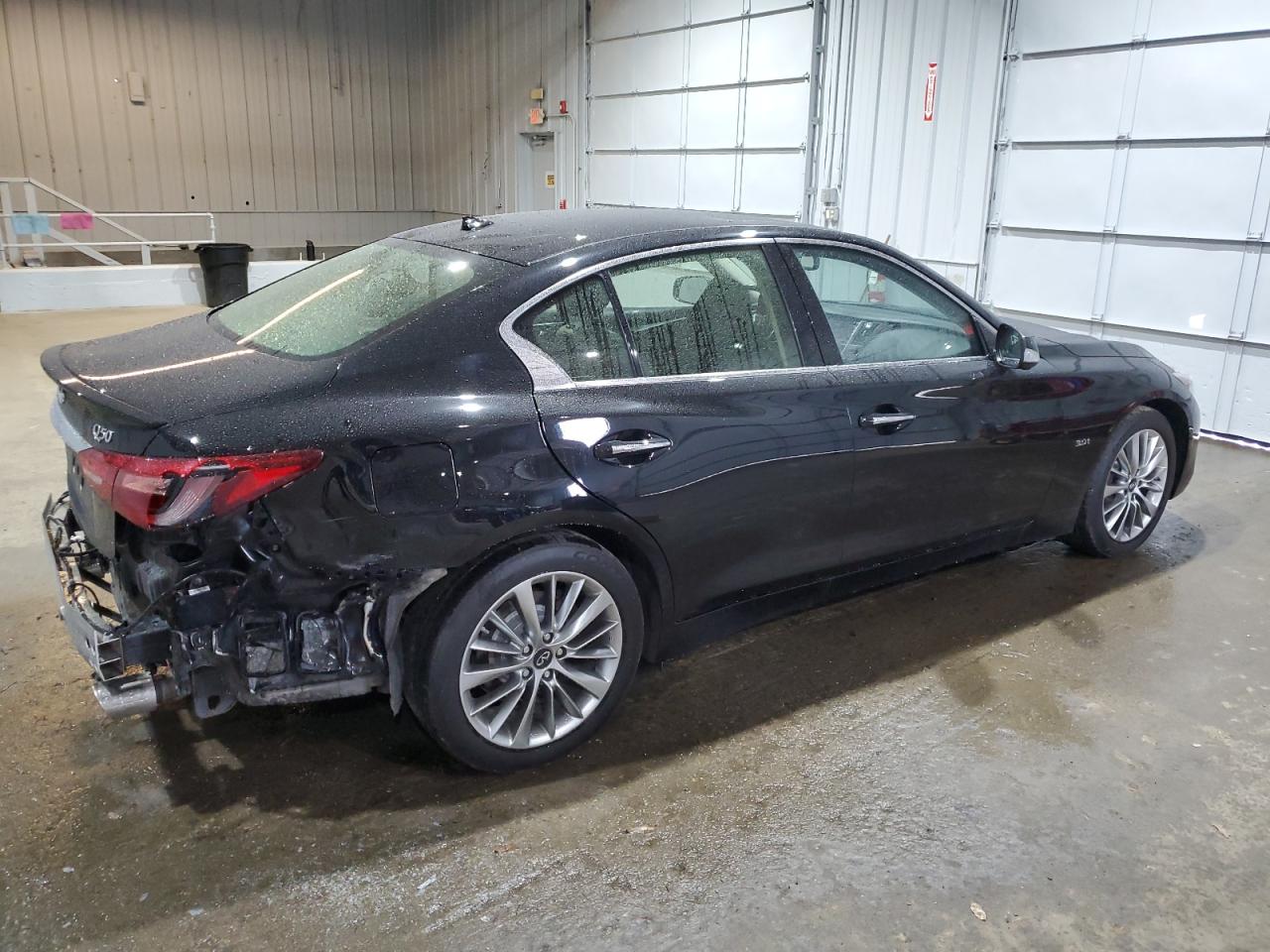 2019 Infiniti Q50 VIN JN1EV7AR2KM554913 Copart auction photo, rear end damage thumbnail 3