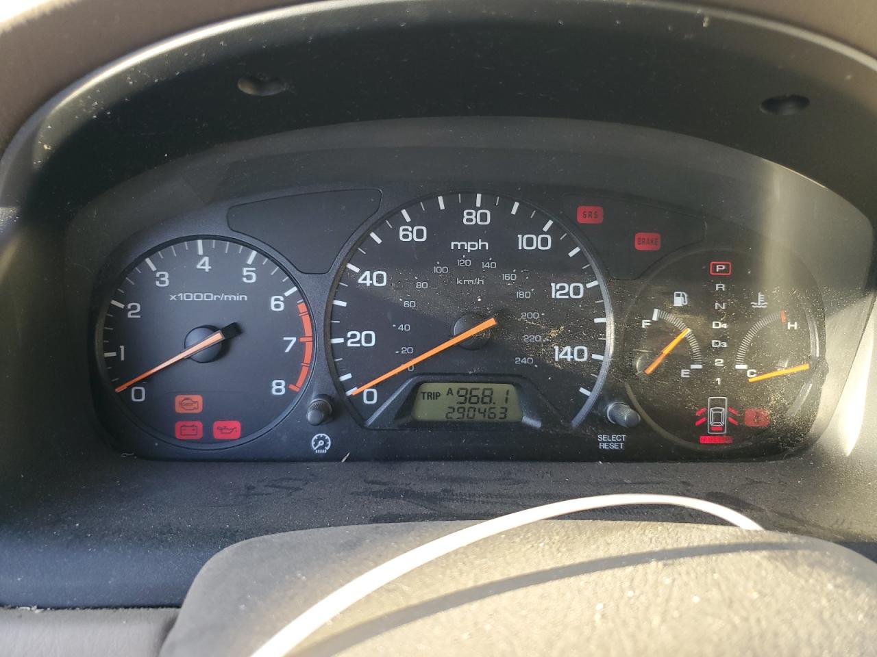 2000 Honda Accord VIN 1HGCG5647YA035822 Copart auction photo, rear end damage thumbnail 9