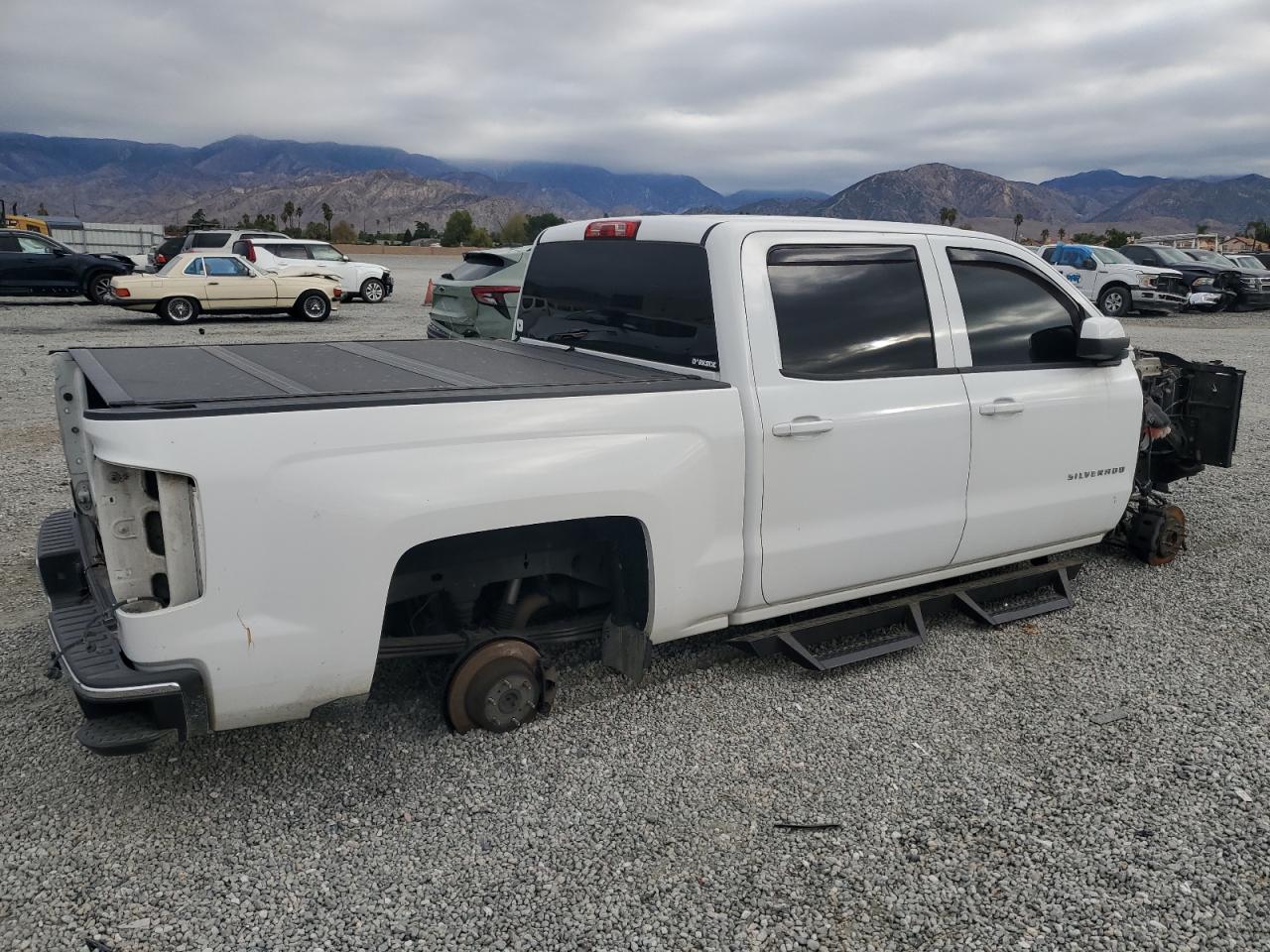 2014 Chevrolet Silverado VIN 3GCPCREC5EG507492 Copart auction photo, stripped damage thumbnail 3