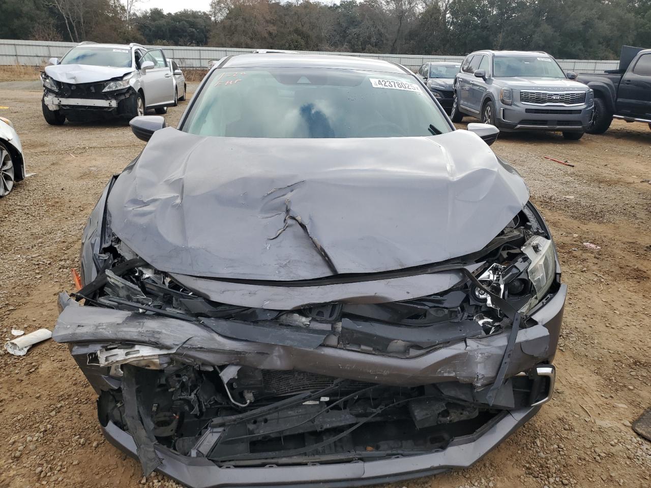 2019 Honda Civic VIN 19XFC2F66KE000118 Copart auction photo, front end damage thumbnail 5