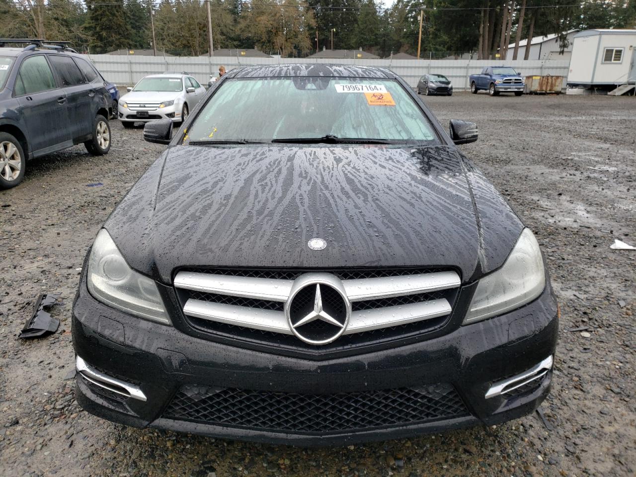 2012 Mercedes-Benz C-klasse VIN WDDGJ5HB6CF922035 Copart auction photo, front end / vandalism damage thumbnail 5
