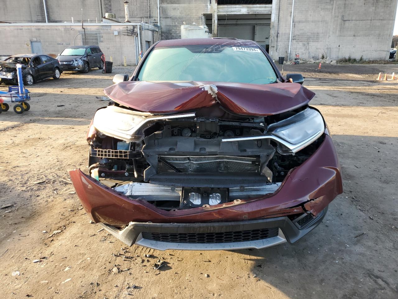 2018 Honda CR-V VIN 2HKRW6H35JH207320 Copart auction photo, front end / minor dent/scratches damage thumbnail 5