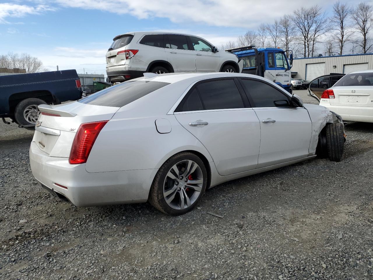 2016 Cadillac CTS VIN 1G6AV5S85G0196827 Copart auction photo, front end damage thumbnail 3