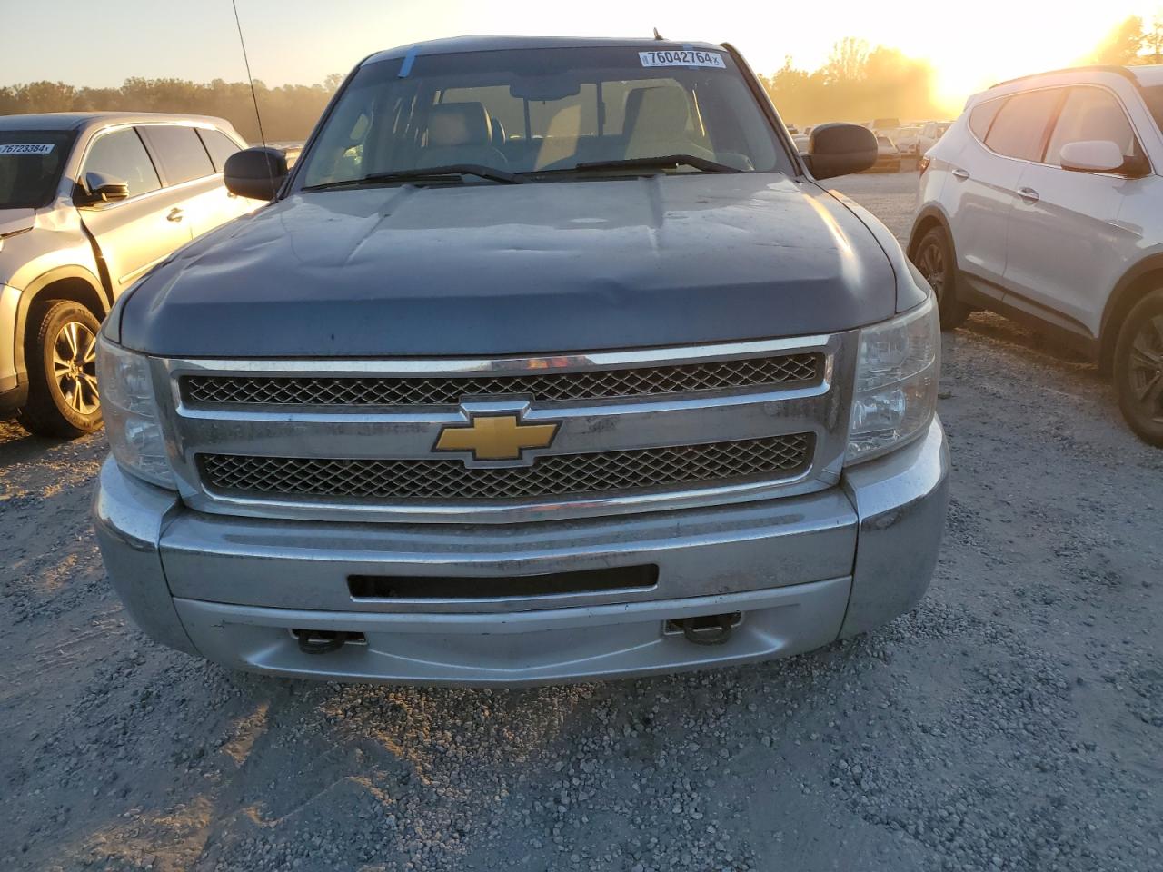 2013 Chevrolet Silverado VIN 1GCRKSE70DZ365038 Copart auction photo, top/roof damage thumbnail 5